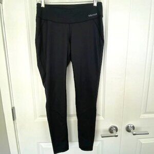 MARMOT Running Tights Full Length Long Leggings Activewear Black Medium